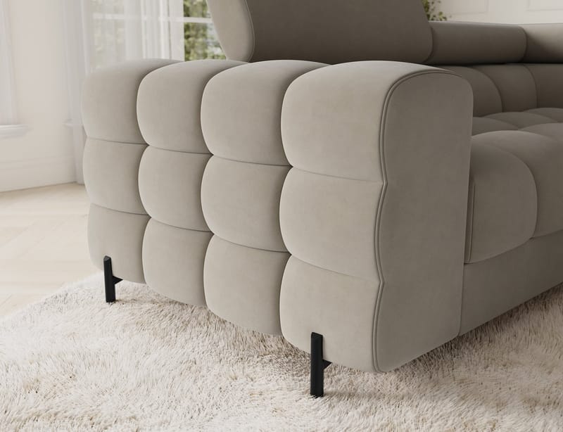 Fectory 6-sits Bubblig Hörnbäddsoffa med Schäslong och förvaring Höger - Aura 18 - Möbler - Vardagsrum - Bäddsoffor - Hörnbäddsoffa