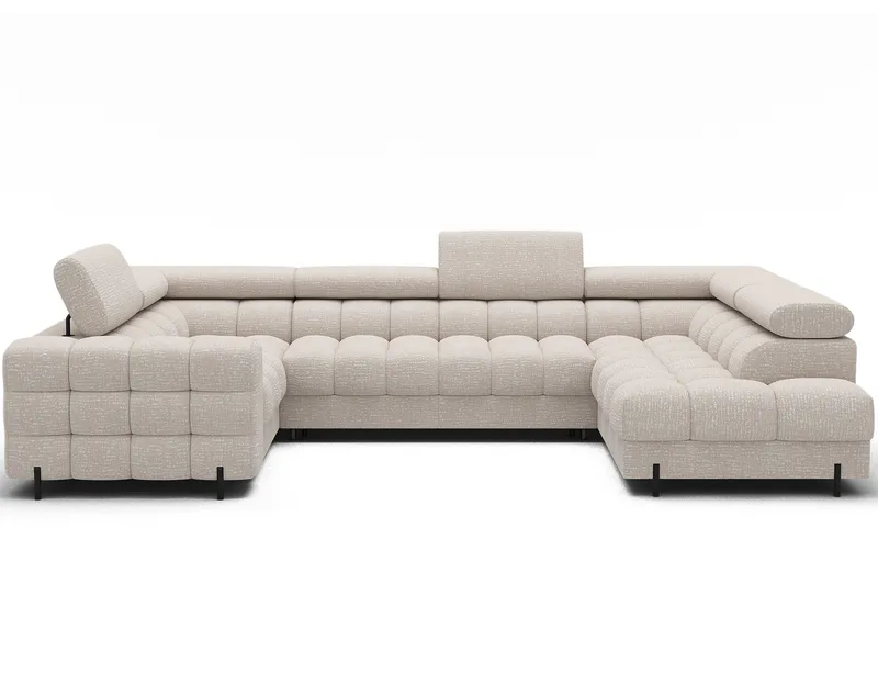 Fectory 6-sits Bubblig Hörnbäddsoffa med Schäslong och förvaring Höger - Baffix 20 - Möbler - Vardagsrum - Bäddsoffor - Hörnbäddsoffa