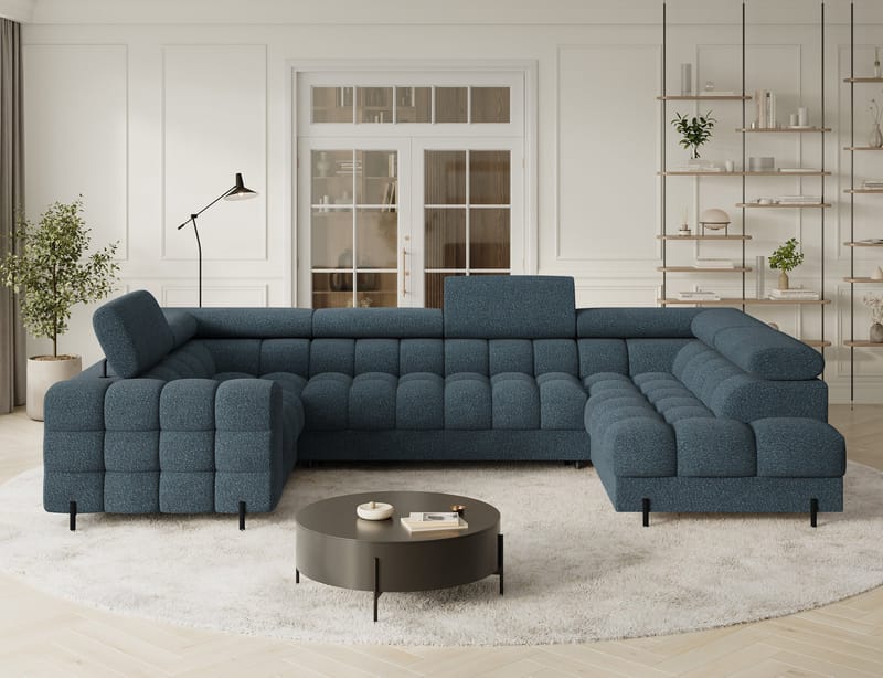 Fectory 6-sits Bubblig Hörnbäddsoffa med Schäslong och förvaring Höger - Jaffray 40 - Möbler - Vardagsrum - Bäddsoffor - Hörnbäddsoffa