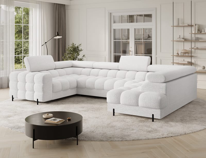 Fectory 6-sits Bubblig Hörnbäddsoffa med Schäslong och förvaring Höger - Royal 01 - Möbler - Vardagsrum - Bäddsoffor - Hörnbäddsoffa