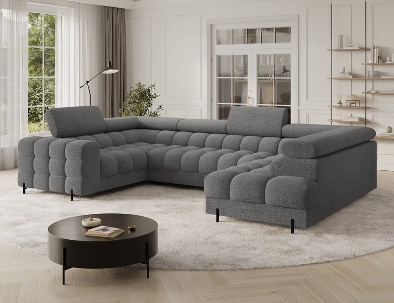 Fectory 6-sits Bubblig Hörnbäddsoffa med Schäslong och förvaring Höger - Royal 03 - Möbler - Vardagsrum - Bäddsoffor - Hörnbäddsoffa
