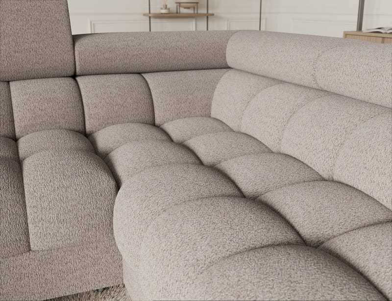 Fectory 6-sits Bubblig Hörnbäddsoffa med Schäslong och förvaring Höger - Royal 18 - Möbler - Vardagsrum - Bäddsoffor - Hörnbäddsoffa