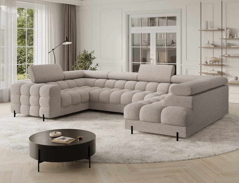 Fectory 6-sits Bubblig Hörnbäddsoffa med Schäslong och förvaring Höger - Royal 18 - Möbler - Vardagsrum - Bäddsoffor - Hörnbäddsoffa
