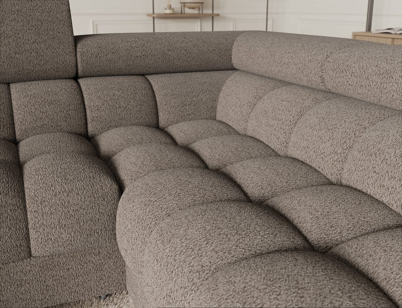 Fectory 6-sits Bubblig Hörnbäddsoffa med Schäslong och förvaring Höger - Royal 20 - Möbler - Vardagsrum - Bäddsoffor - Hörnbäddsoffa
