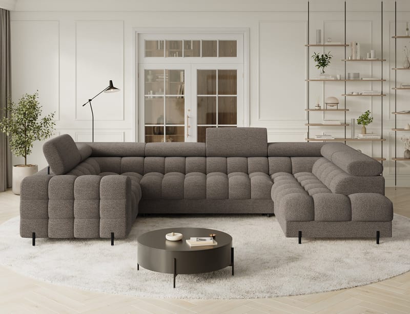 Fectory 6-sits Bubblig Hörnbäddsoffa med Schäslong och förvaring Höger - Royal 20 - Möbler - Vardagsrum - Bäddsoffor - Hörnbäddsoffa