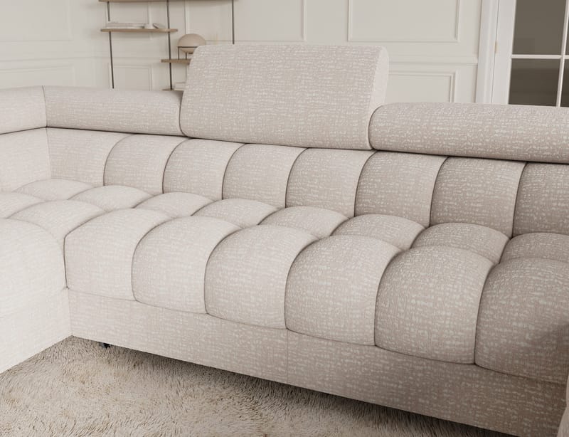 Fectory 6-sits Bubblig Hörnbäddsoffa med Schäslong och förvaring Vänster - Baffix 20 - Möbler - Vardagsrum - Bäddsoffor - Hörnbäddsoffa