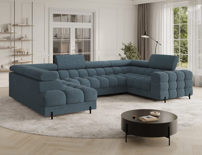 Fectory 6-sits Bubblig Hörnbäddsoffa med Schäslong och förvaring Vänster - Jaffray 40 - Möbler - Vardagsrum - Bäddsoffor - Hörnbäddsoffa
