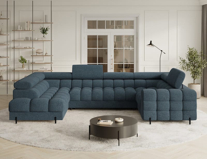 Fectory 6-sits Bubblig Hörnbäddsoffa med Schäslong och förvaring Vänster - Jaffray 40 - Möbler - Vardagsrum - Bäddsoffor - Hörnbäddsoffa