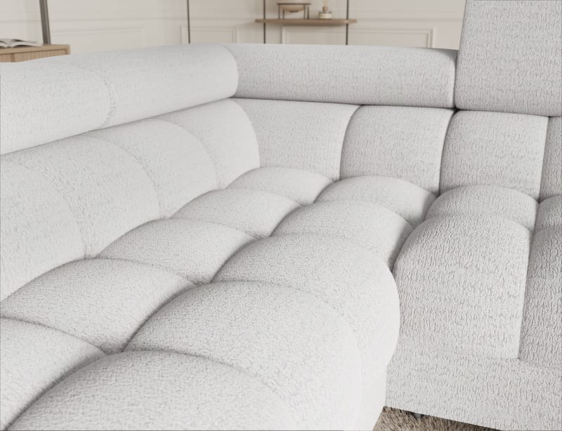 Fectory 6-sits Bubblig Hörnbäddsoffa med Schäslong och förvaring Vänster - Royal 01 - Möbler - Vardagsrum - Bäddsoffor - Hörnbäddsoffa