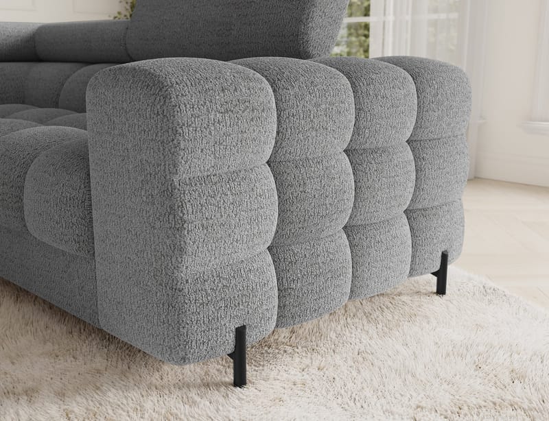 Fectory 6-sits Bubblig Hörnbäddsoffa med Schäslong och förvaring Vänster - Royal 03 - Möbler - Vardagsrum - Bäddsoffor - Hörnbäddsoffa