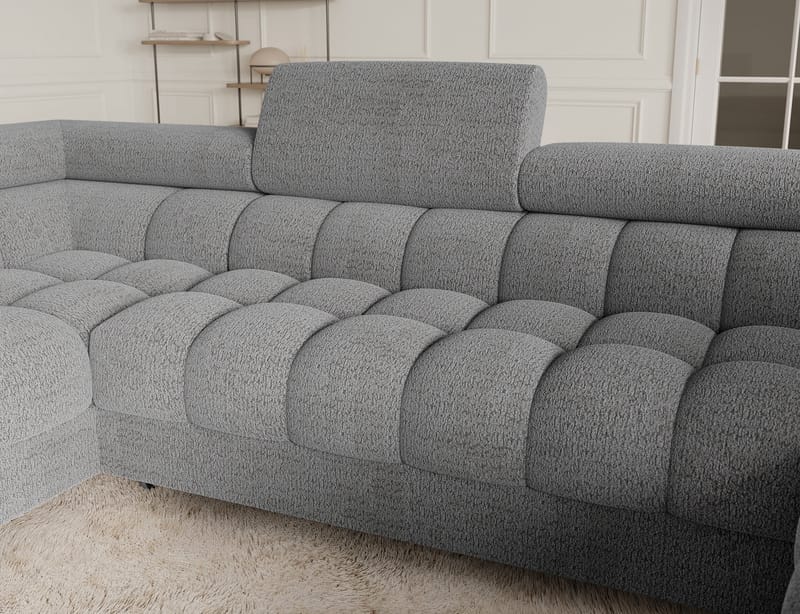 Fectory 6-sits Bubblig Hörnbäddsoffa med Schäslong och förvaring Vänster - Royal 03 - Möbler - Vardagsrum - Bäddsoffor - Hörnbäddsoffa