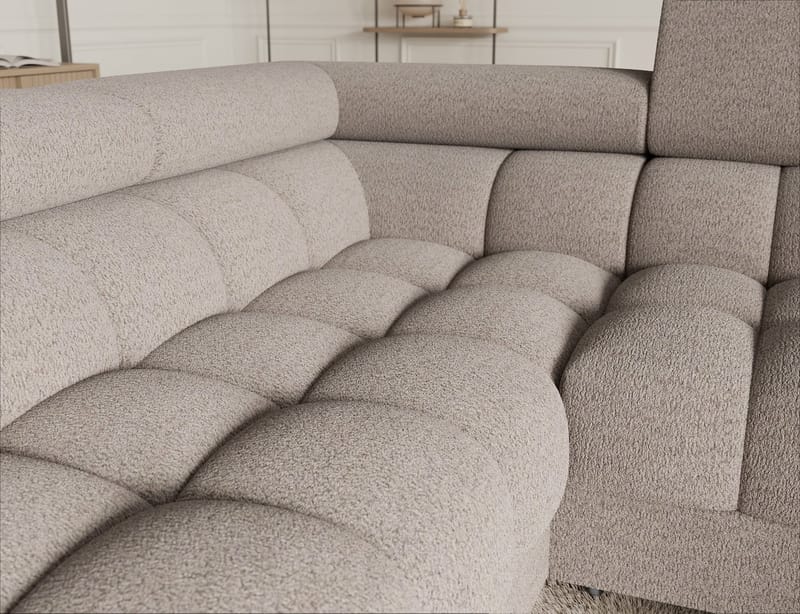Fectory 6-sits Bubblig Hörnbäddsoffa med Schäslong och förvaring Vänster - Royal 18 - Möbler - Vardagsrum - Bäddsoffor - Hörnbäddsoffa
