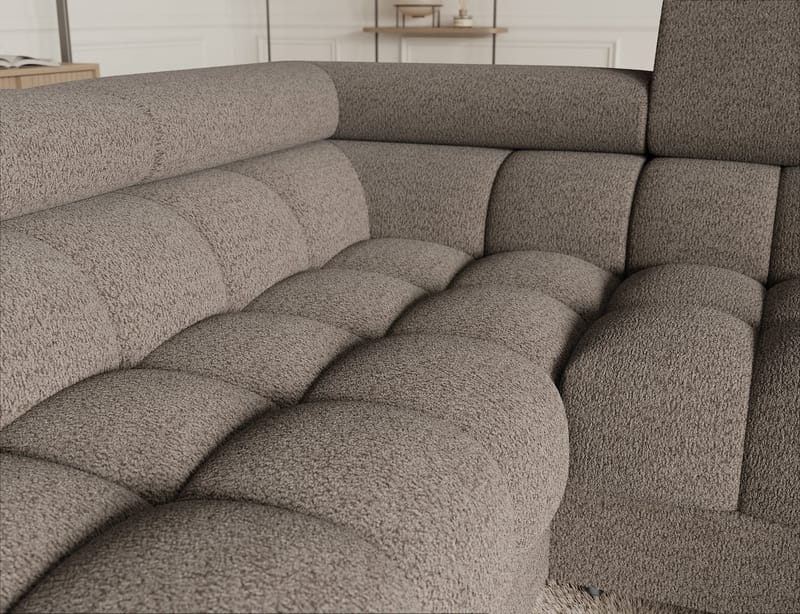 Fectory 6-sits Bubblig Hörnbäddsoffa med Schäslong och förvaring Vänster - Royal 20 - Möbler - Vardagsrum - Bäddsoffor - Hörnbäddsoffa