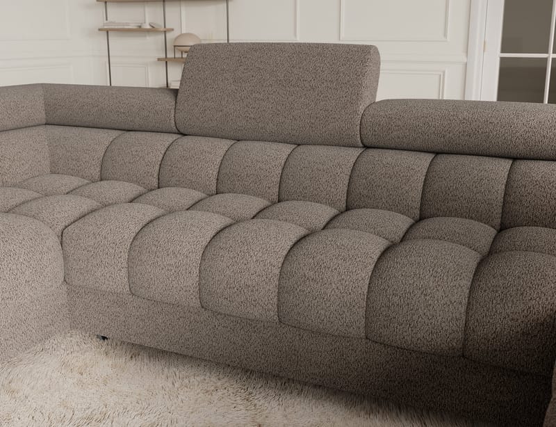 Fectory 6-sits Bubblig Hörnbäddsoffa med Schäslong och förvaring Vänster - Royal 20 - Möbler - Vardagsrum - Bäddsoffor - Hörnbäddsoffa