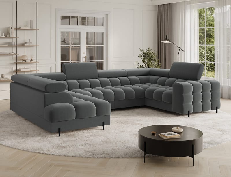 Fectory 6-sits Bubblig Hörnbäddsoffa med Schäslong och förvaring Vänster - Sola 06 - Möbler - Vardagsrum - Bäddsoffor - Hörnbäddsoffa