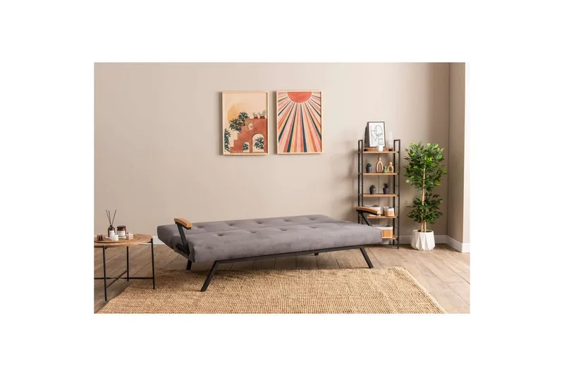 Fennor Bäddsoffa 3-sits - Grå - Möbler - Vardagsrum - Bäddsoffor