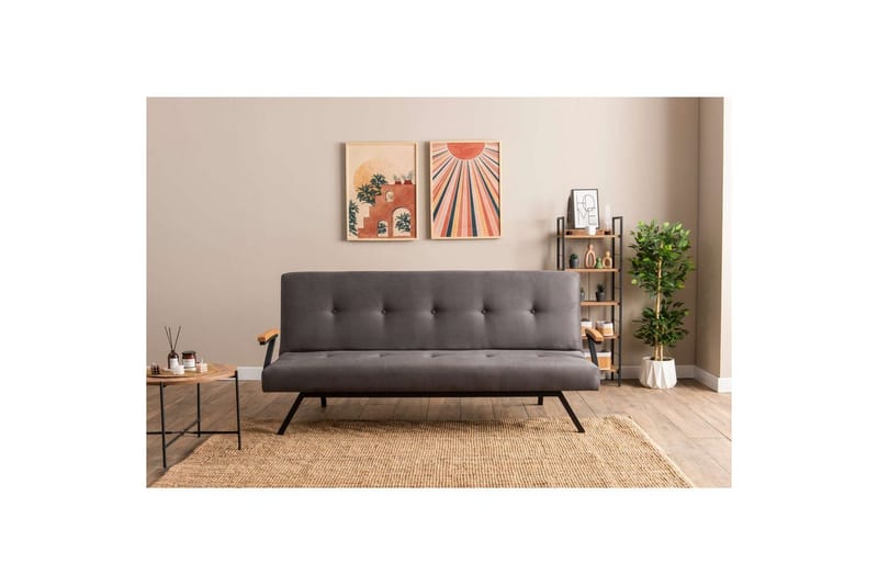 Fennor Bäddsoffa 3-sits - Grå - Möbler - Vardagsrum - Bäddsoffor