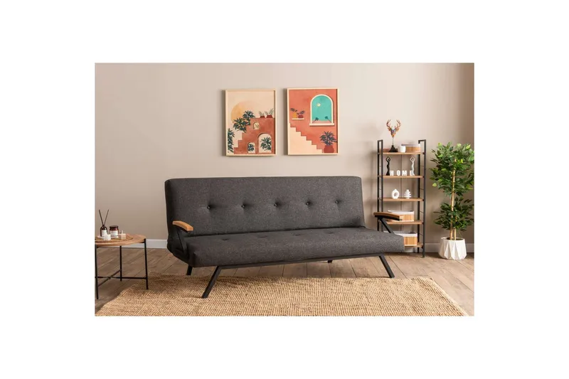 Fennor Bäddsoffa 3-sits - Mörkgrå - Möbler - Vardagsrum - Bäddsoffor