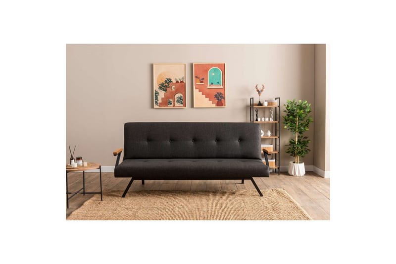 Fennor Bäddsoffa 3-sits - Mörkgrå - Möbler - Vardagsrum - Bäddsoffor
