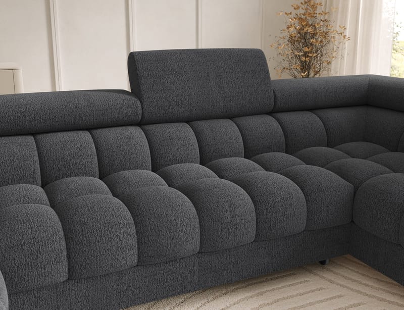 Feraria 6-sits Bubblig Bäddsoffa med Divan och Schäslong förvaring Höger - Royal 05 - Möbler - Vardagsrum - Bäddsoffor - Hörnbäddsoffa