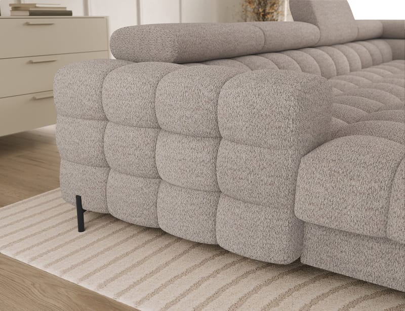 Feraria 6-sits Bubblig Bäddsoffa med Divan och Schäslong förvaring Höger - Royal 18 - Möbler - Vardagsrum - Bäddsoffor - Hörnbäddsoffa