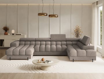 Feraria 6-sits Bubblig Bäddsoffa med Divan och Schäslong förvaring Höger - Royal 20 - Möbler - Vardagsrum - Bäddsoffor - Hörnbäddsoffa
