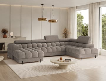 Feraria 6-sits Bubblig Bäddsoffa med Divan och Schäslong förvaring Höger - Royal 20 - Möbler - Vardagsrum - Bäddsoffor - Hörnbäddsoffa
