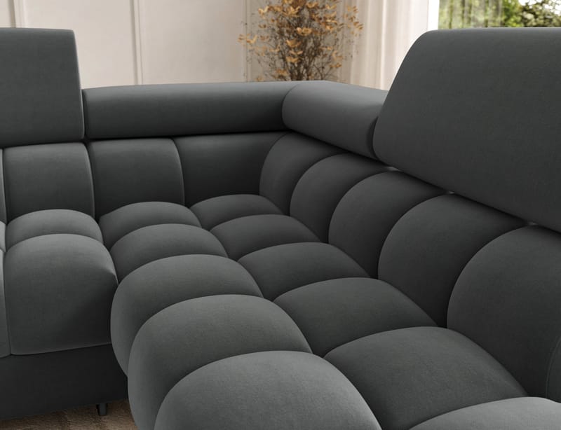 Feraria 6-sits Bubblig Bäddsoffa med Divan och Schäslong förvaring Höger - Sola 06 - Möbler - Vardagsrum - Bäddsoffor - Hörnbäddsoffa