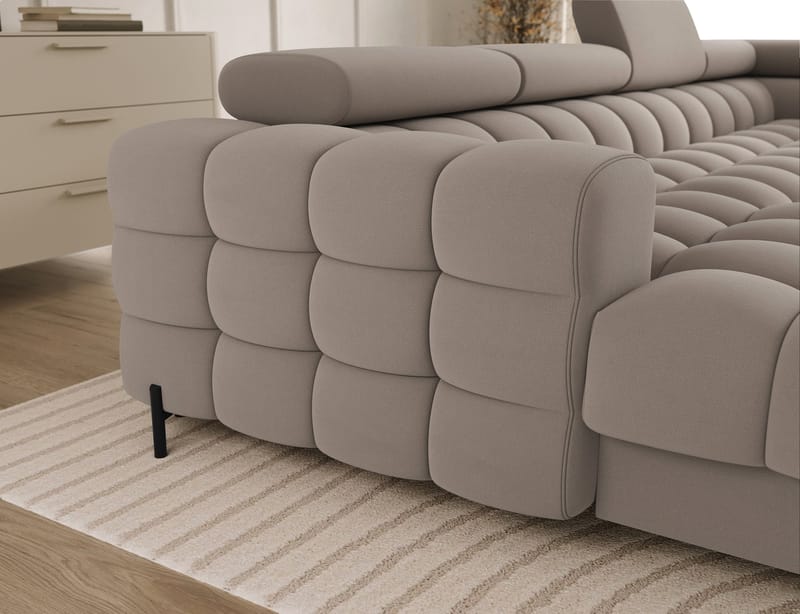 Feraria 6-sits Bubblig Bäddsoffa med Divan och Schäslong förvaring Höger - Sola 18 - Möbler - Vardagsrum - Bäddsoffor - Hörnbäddsoffa