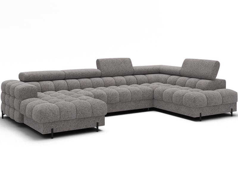 Feraria 6-sits Bubblig Bäddsoffa med Divan och Schäslong förvaring Höger, Pellerito 20