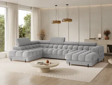 Feraria 6-sits Bubblig Bäddsoffa med Divan och Schäslong förvaring Vänster - Royal 03 - Möbler - Vardagsrum - Bäddsoffor - Hörnbäddsoffa