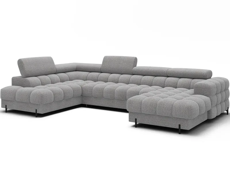 Feraria 6-sits Bubblig Bäddsoffa med Divan och Schäslong förvaring Vänster, Royal 03