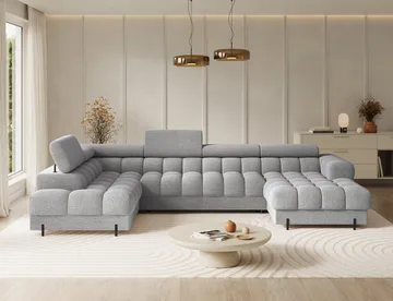 Feraria 6-sits Bubblig Bäddsoffa med Divan och Schäslong förvaring Vänster - Royal 03 - Möbler - Vardagsrum - Bäddsoffor - Hörnbäddsoffa