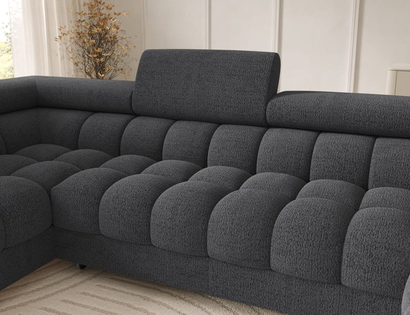 Feraria 6-sits Bubblig Bäddsoffa med Divan och Schäslong förvaring Vänster - Royal 05 - Möbler - Vardagsrum - Bäddsoffor - Hörnbäddsoffa