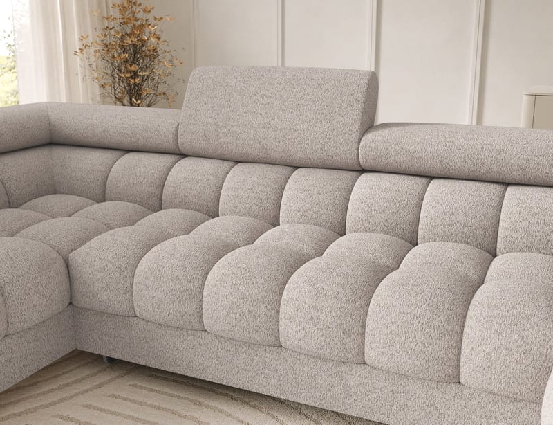 Feraria 6-sits Bubblig Bäddsoffa med Divan och Schäslong förvaring Vänster - Royal 18 - Möbler - Vardagsrum - Bäddsoffor - Hörnbäddsoffa