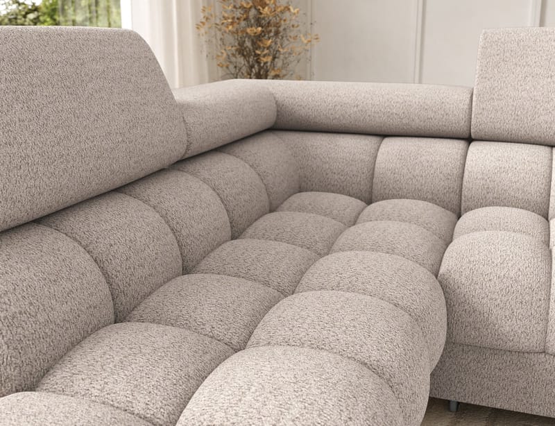Feraria 6-sits Bubblig Bäddsoffa med Divan och Schäslong förvaring Vänster - Royal 18 - Möbler - Vardagsrum - Bäddsoffor - Hörnbäddsoffa