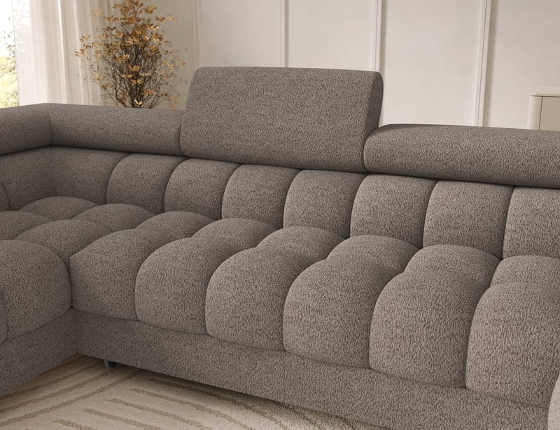 Feraria 6-sits Bubblig Bäddsoffa med Divan och Schäslong förvaring Vänster - Royal 20 - Möbler - Vardagsrum - Bäddsoffor - Hörnbäddsoffa