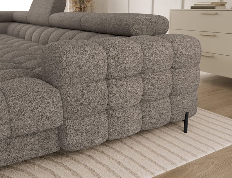 Feraria 6-sits Bubblig Bäddsoffa med Divan och Schäslong förvaring Vänster - Royal 20 - Möbler - Vardagsrum - Bäddsoffor - Hörnbäddsoffa