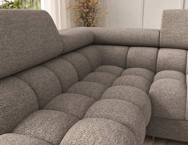 Feraria 6-sits Bubblig Bäddsoffa med Divan och Schäslong förvaring Vänster - Royal 20 - Möbler - Vardagsrum - Bäddsoffor - Hörnbäddsoffa