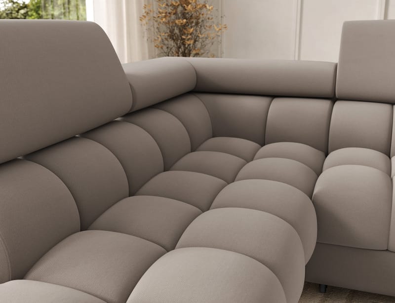 Feraria 6-sits Bubblig Bäddsoffa med Divan och Schäslong förvaring Vänster - Sola 18 - Möbler - Vardagsrum - Bäddsoffor - Hörnbäddsoffa
