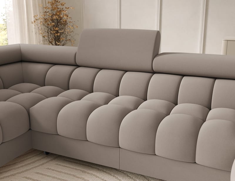 Feraria 6-sits Bubblig Bäddsoffa med Divan och Schäslong förvaring Vänster - Sola 18 - Möbler - Vardagsrum - Bäddsoffor - Hörnbäddsoffa