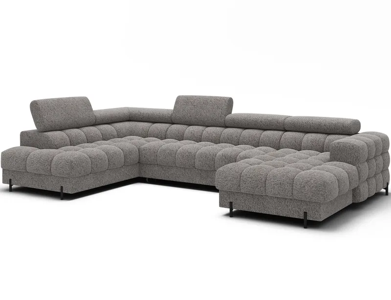 Feraria 6-sits Bubblig Bäddsoffa med Divan och Schäslong förvaring Vänster, Pellerito 20