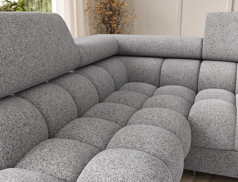Feraria 6-sits Bubblig Bäddsoffa med Divan och Schäslong förvaring Vänster - Pellerito 03 - Möbler - Vardagsrum - Bäddsoffor - Hörnbäddsoffa