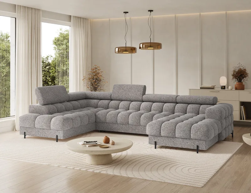 Feraria 6-sits Bubblig Bäddsoffa med Divan och Schäslong förvaring Vänster - Pellerito 20 - Möbler - Vardagsrum - Bäddsoffor - Hörnbäddsoffa
