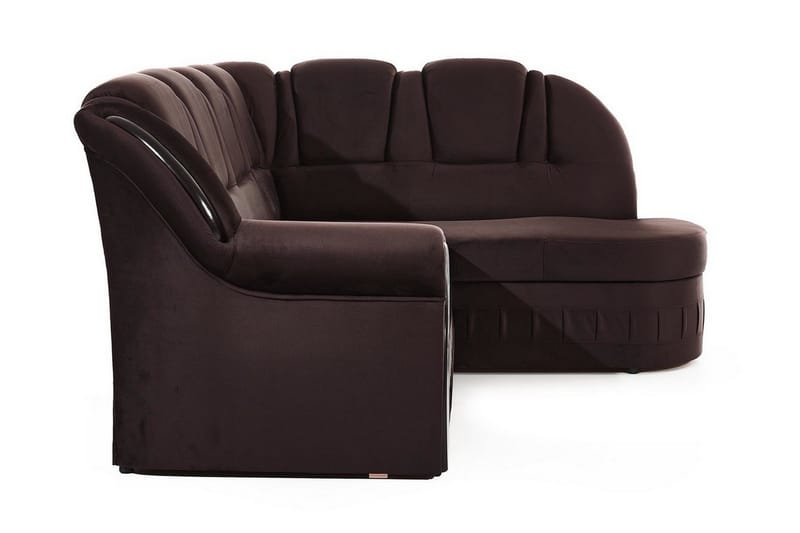 Fica Bädsoffa med Schäslong Höger - Brun - Möbler - Vardagsrum - Bäddsoffor