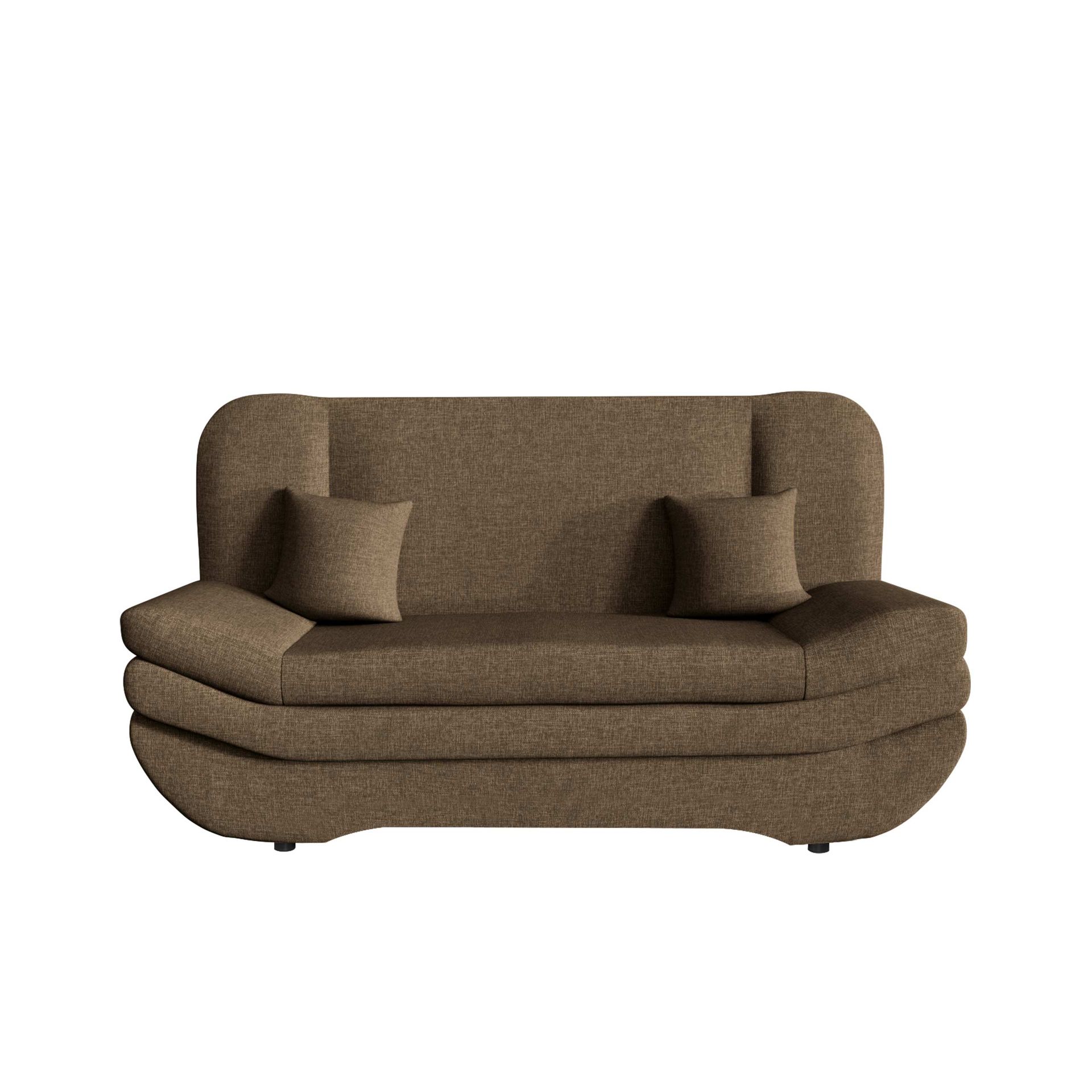 figurelle bäddsoffa 2-sits - brun