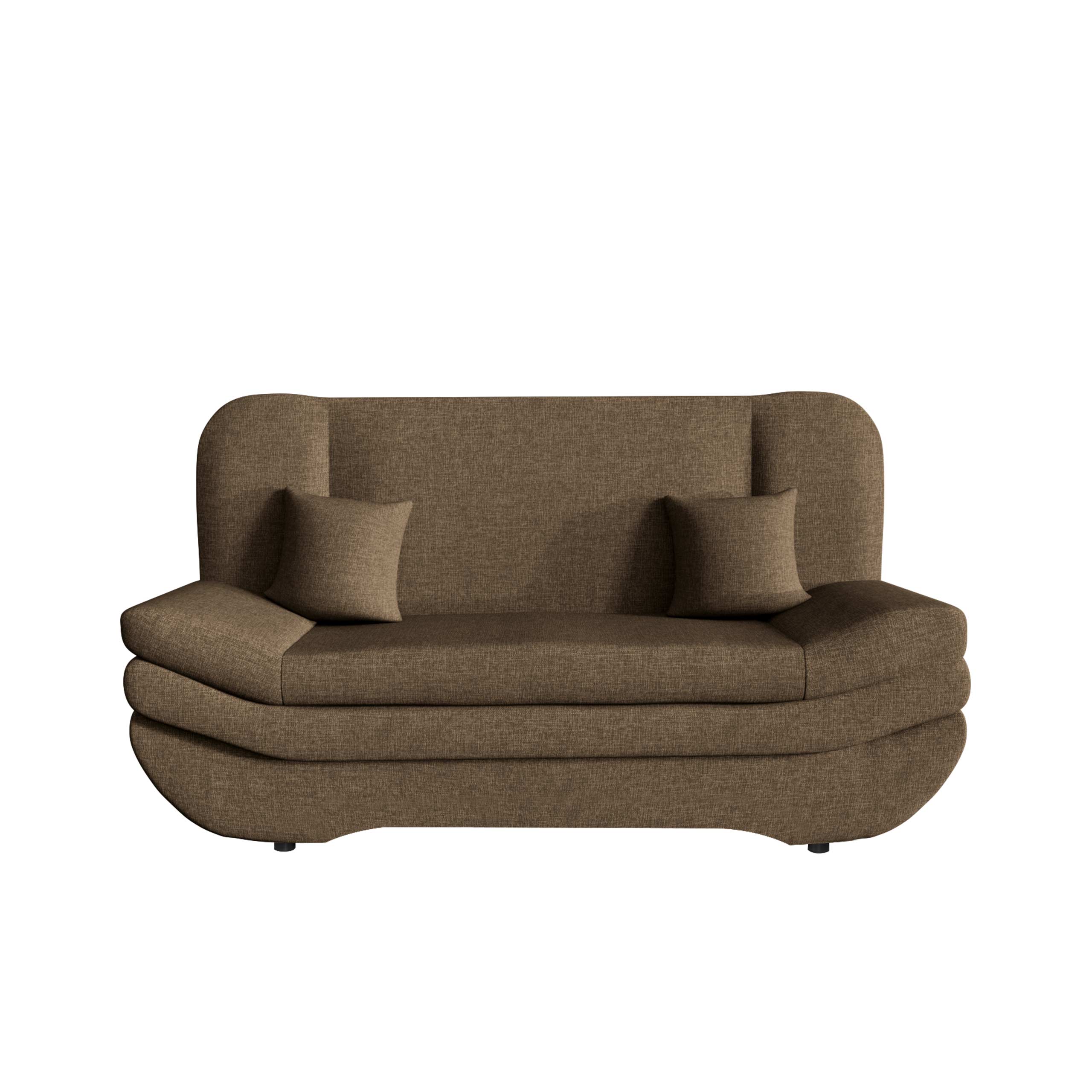figurelle bäddsoffa 2-sits - brun