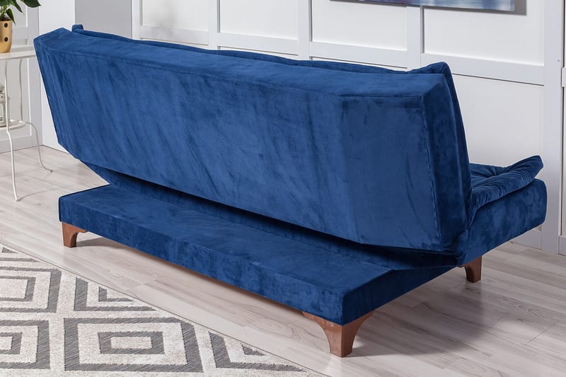 FINLAW 3-sits Bäddsoffa Blå - Möbler - Vardagsrum - Bäddsoffor