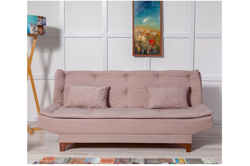 FINLAW 3-sits Bäddsoffa Brun - Möbler - Vardagsrum - Bäddsoffor