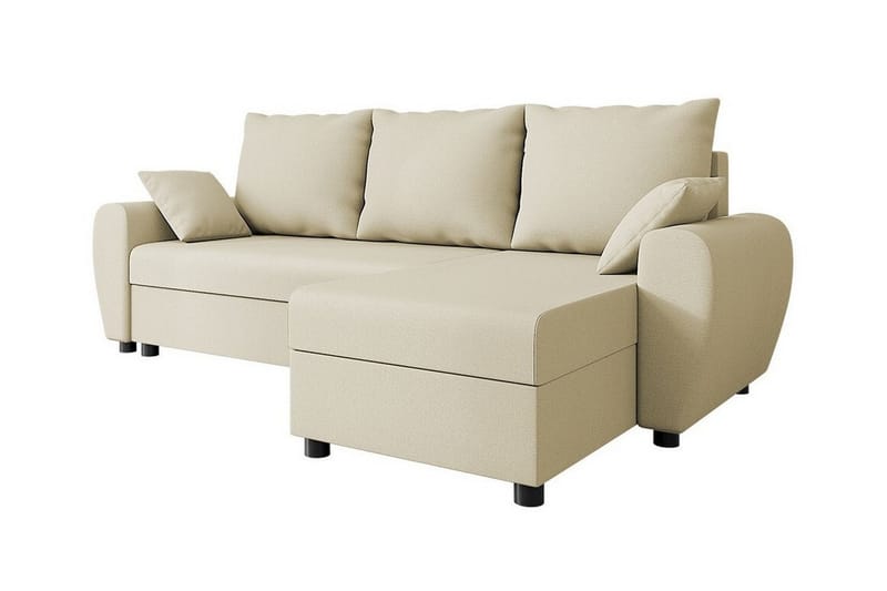 Fionara 3-sits Hörnbäddsoffa Beige - Möbler - Vardagsrum - Bäddsoffor